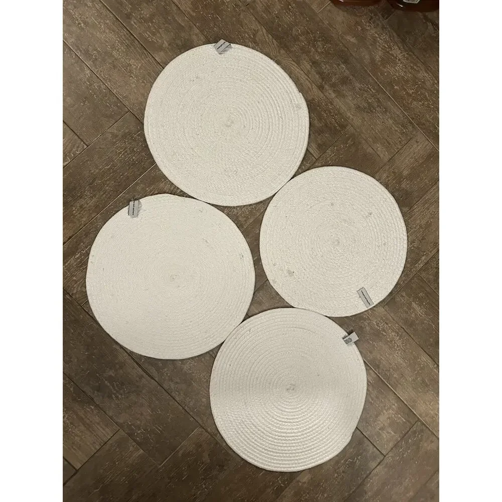 CUPCAKES & CASHMERE SET OF 4 MULTICOLOR HEARTS POLYESTER CHARGERS,PLACEMATS -15